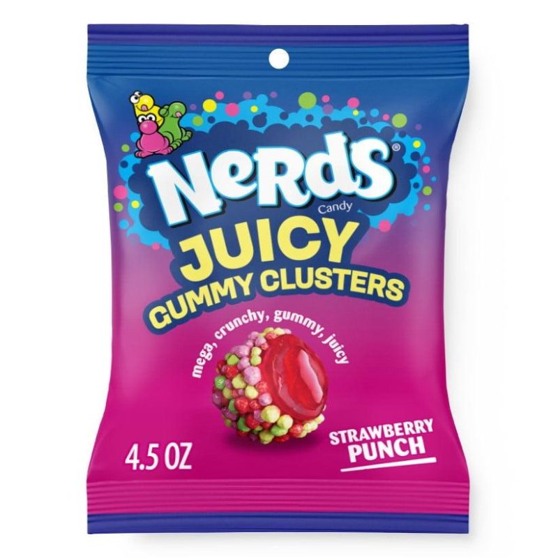 Nerds Juicy Gummy Clusters Strawberry Punch 128g