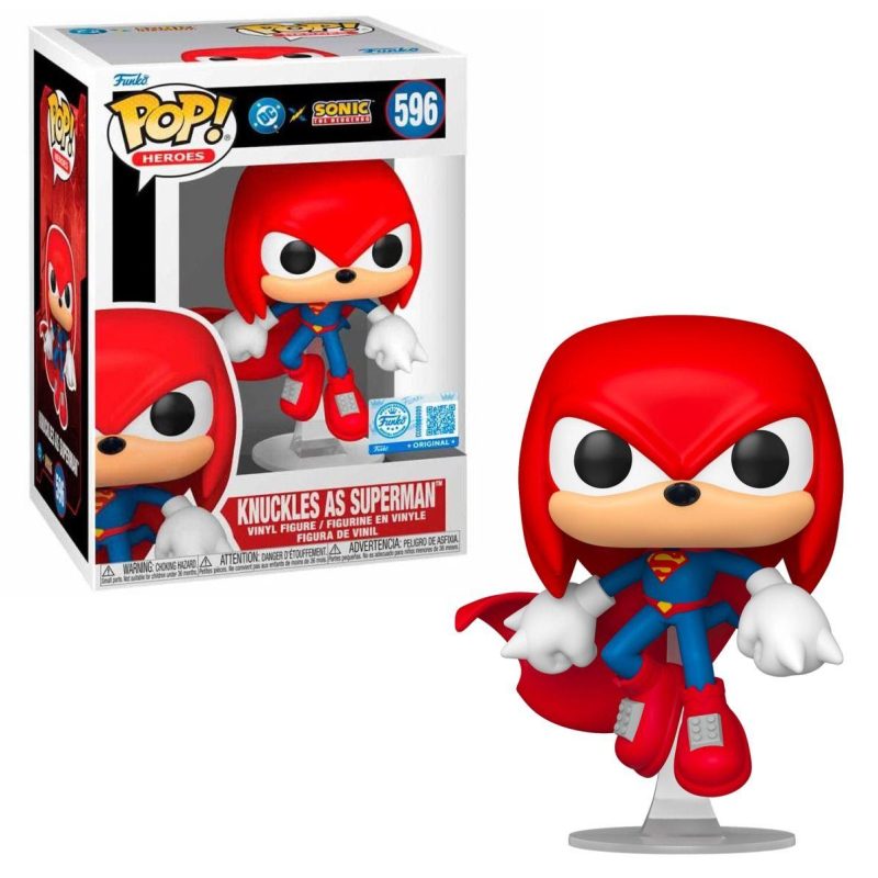 Justice League Sonic the Hedgehog Knuckles Superman Pop! Vinyl #596