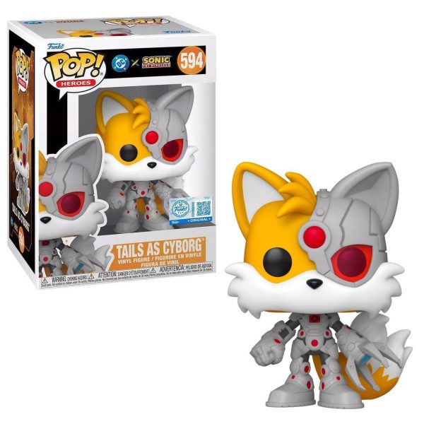 Justice League Sonic the Hedgehog Tails Cyborg Pop! Vinyl #594