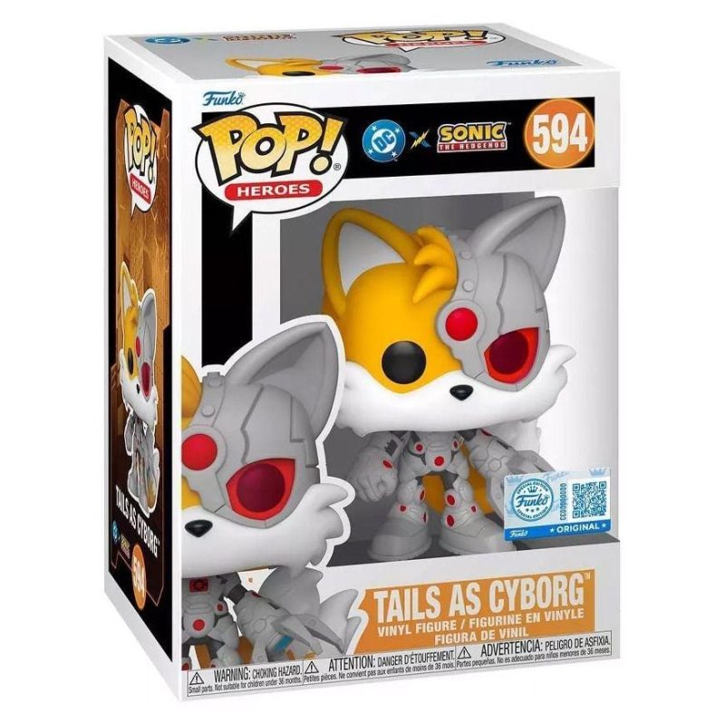 Justice League Sonic the Hedgehog Tails Cyborg Pop! Vinyl #594