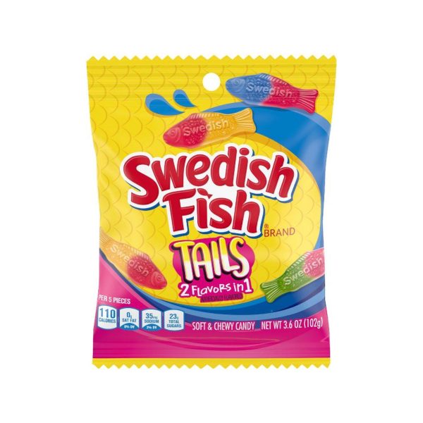 Swedish Fish Tails Candy Pack 102g