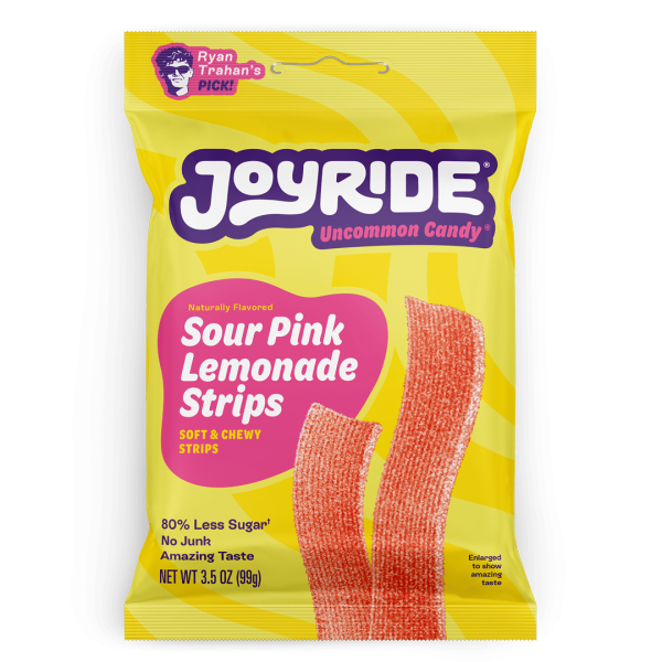Joyride Sour Lemonade Strips Chewy Gummies Candy Bag 99g