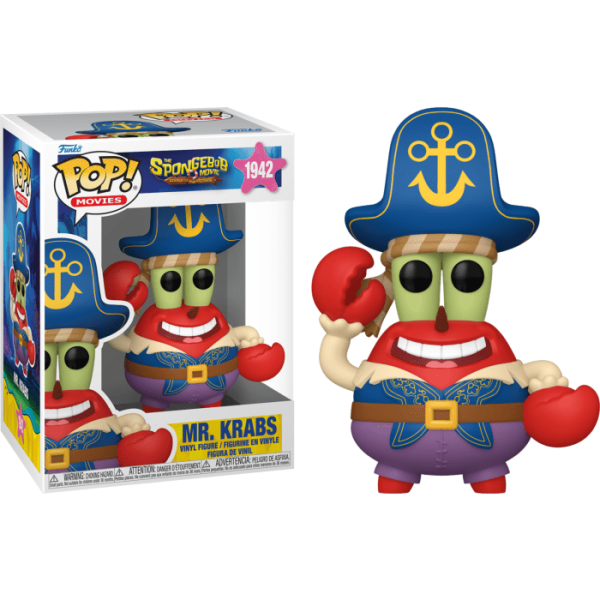 Spongebob Squarepants Movie Mr Krabs Pirate Pop! Vinyl #1942