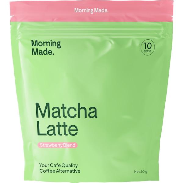 Morning Made Matcha Latte Strawberry Blend Drink Powder 50g