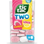 Tic Tac Two Raspberry Lemon Flavoured Mints 38g Pack X 6 Packs