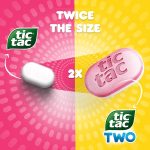 Tic Tac Two Raspberry Lemon Flavoured Mints 38g Pack X 6 Packs