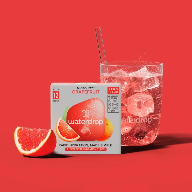 Waterdrop Vitamin Water Drink Cubes Grapefruit Flavour 12 Pack