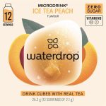 Waterdrop Vitamin Water Drink Cubes Ice Tea Peach Flavour 12 Pack