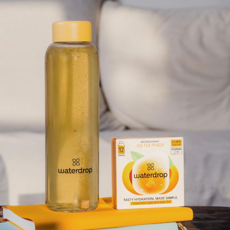 Waterdrop Vitamin Water Drink Cubes Ice Tea Peach Flavour 12 Pack