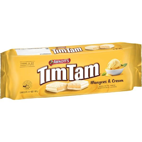 Arnotts Tim Tam Mango Cream Chocolate Biscuits 165g