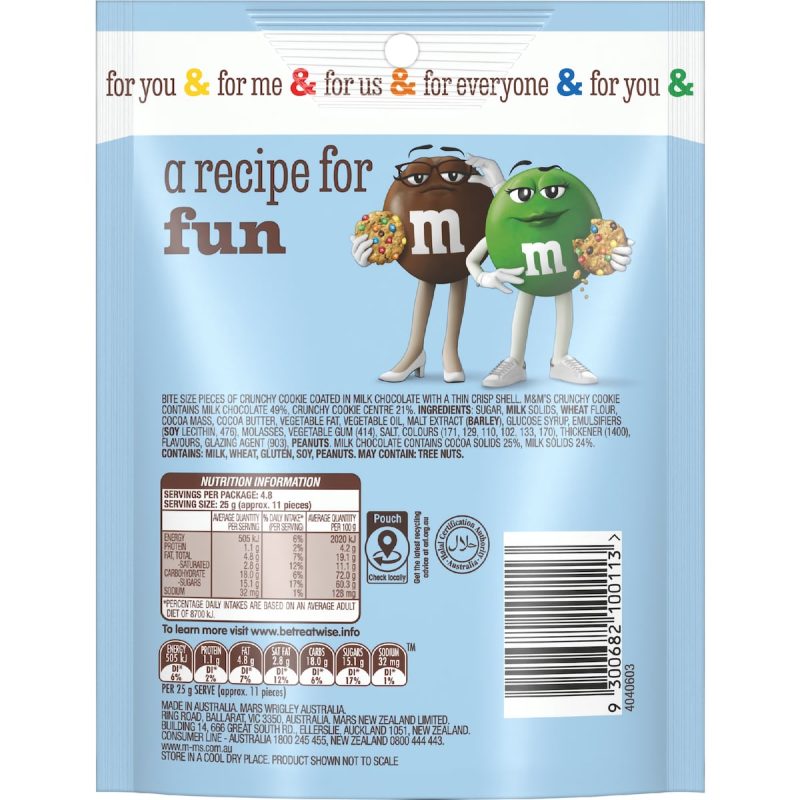 M&M’s Crunchy Cookie Chocolate 120g