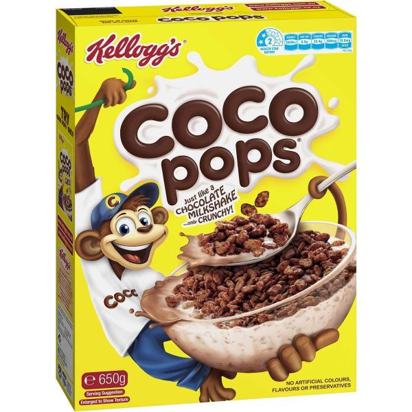 Kelloggs Coco Pops Chocolate Cereal 650g