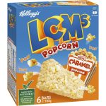 Kelloggs LCMs Caramel Popcorn Snack Cereal Bars 6 Pack
