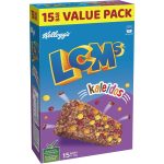 Kelloggs LCMs Chocolate Kaleidos Puffed Rice Snack Cereal Bars 15 Pack