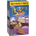 Kelloggs LCMs Variety Puffed Rice Snack Cereal Bars 18 Pack