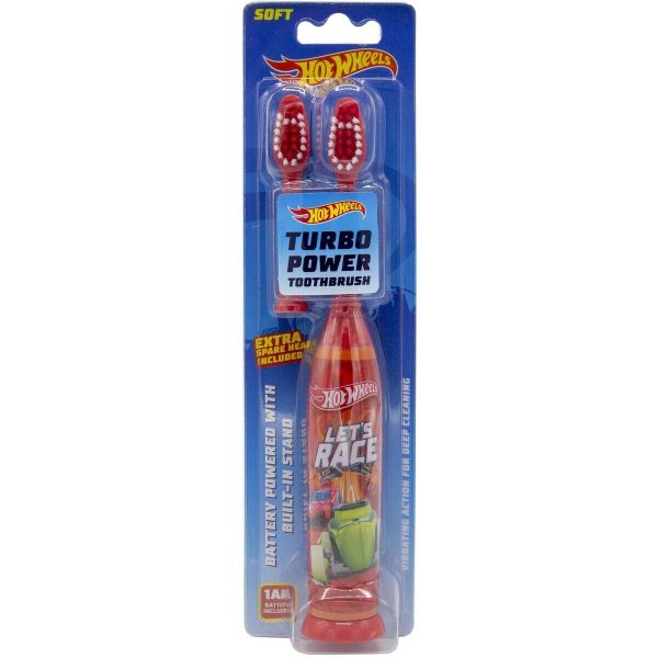 Kids Hot Wheels Battery Powered Electric Toothbrush