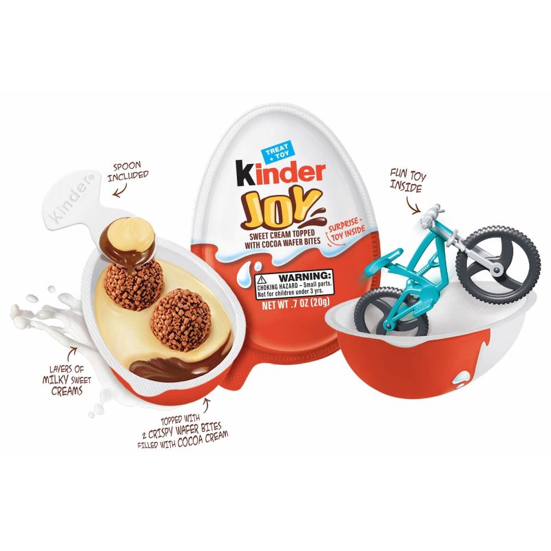 Kinder Joy Surprise Chocolate Egg for Kids 20g X 6 Eggs