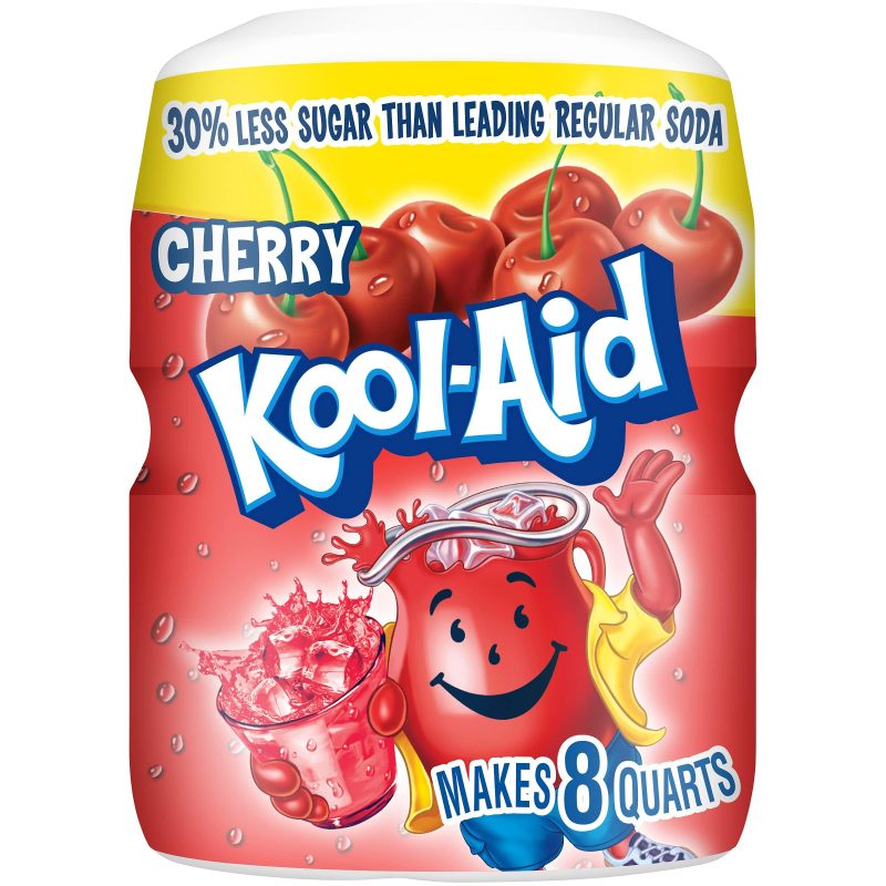 Kool Aid Instant Drink Mix Powder Cherry Flavour Tub 538g