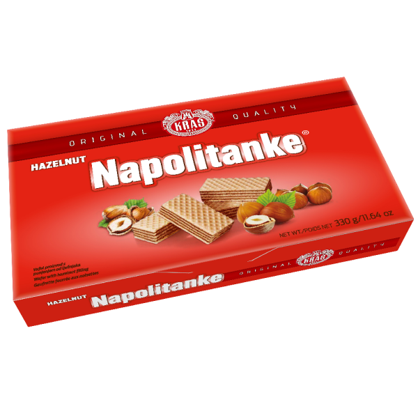 Kras Napolitanke Wafers Biscuits Hazelnut 330g