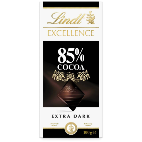 Lindt Excellence Dark Chocolate 85% Cocoa Block 100g