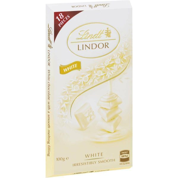Lindt Lindor White Chocolate Block 100g