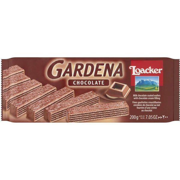 Loacker Gardena Milk Chocolate Coated Wafers Biscuits 200g