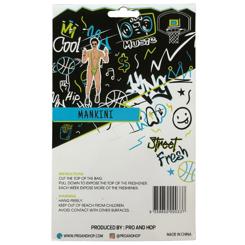 Pro & Hop Borat Mankini Cool Water Car Air Freshener