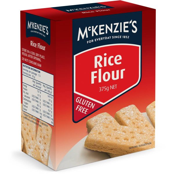 Mckenzies Rice Flour Gluten Free 375g