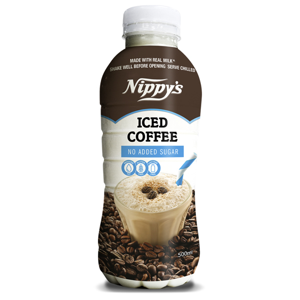 Nippys Iced Coffee Less Sugar Flavoured Milk Bottle 500ml X 6 Bottles