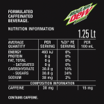 Mountain Dew Energised Soft Drink Full Sugar Discontinued Bottle 1.25L