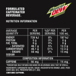 Mountain Dew Energised Soft Drink Full Sugar Discontinued Can 375ml