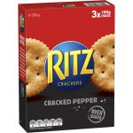 Nabisco Ritz Cracked Pepper Crackers Biscuits 300g Pack