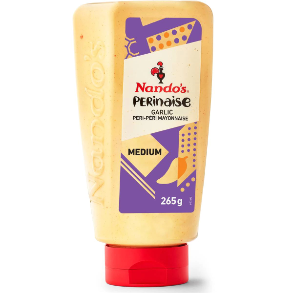 Nandos Perinaise Garlic Peri Peri Mayonnaise Mayo Medium Sauce 265g