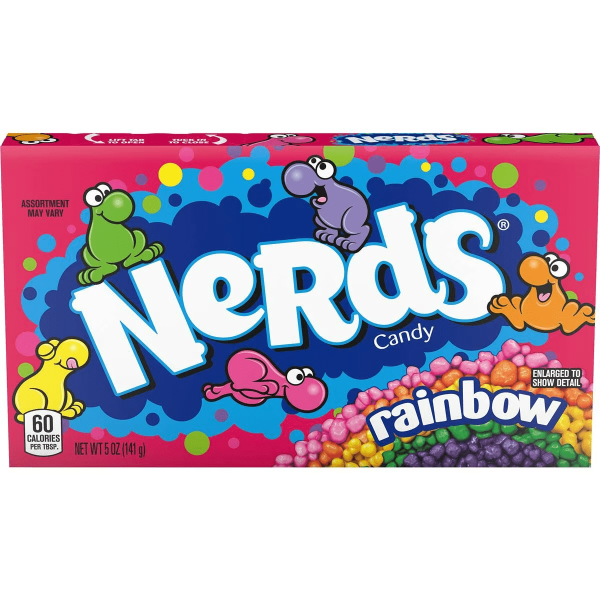Wonka Rainbow Nerds Candy Theatre Box 140g