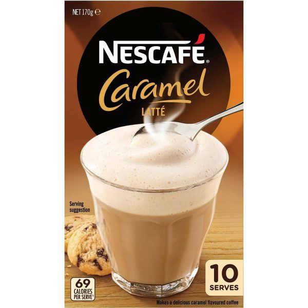 Nescafe Coffee Caramel Latte Sachets 10 Pack