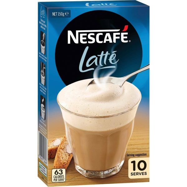Nescafe Coffee Latte Sachets 10 Pack