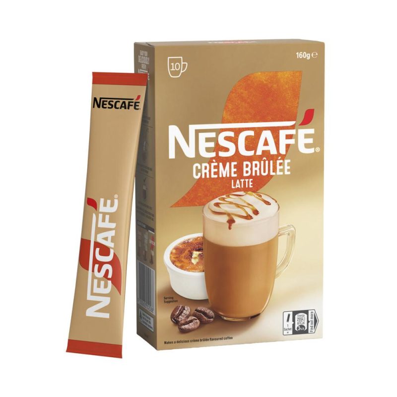 Nescafe Creme Brule Latte Coffee Sachets 10 Pack