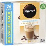 Nescafe Sugar Free Caramel Latte Sachets 26 Pack