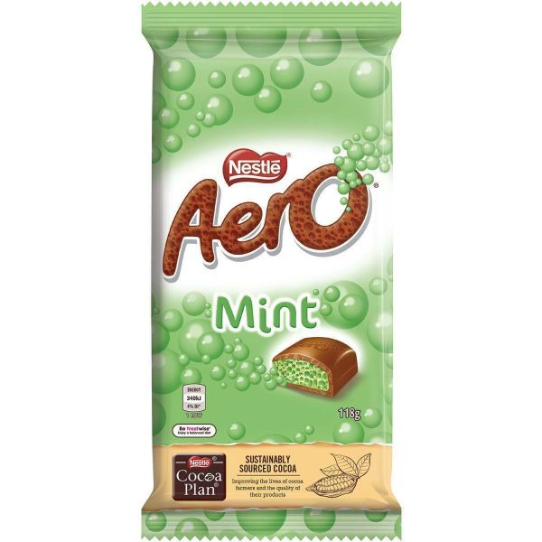Nestle Aero Mint Chocolate Block 118g