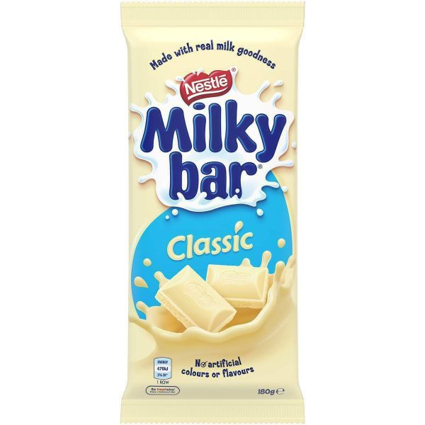 Nestle Milkybar Classic White Chocolate Milky Bar Block 180g