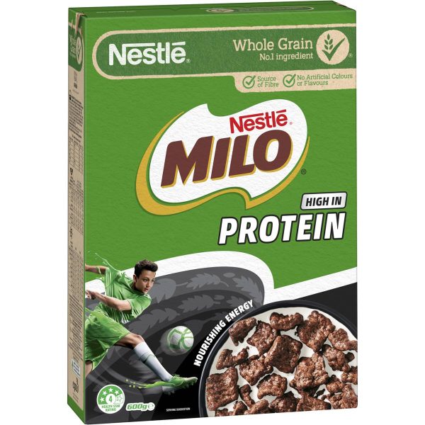 Nestle Milo Protein Chocolate Breakfast Cereal 600g
