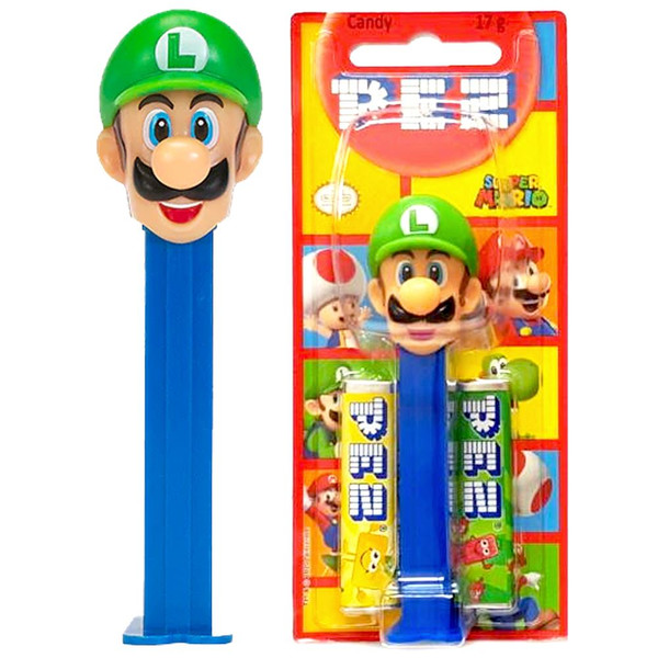 Nintendo Super Mario Luigi PEZ Kids Candy Dispenser