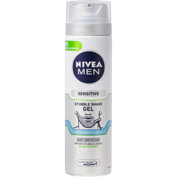 Nivea Men Stubble Shaving Gel Sensitive Skin 200ml