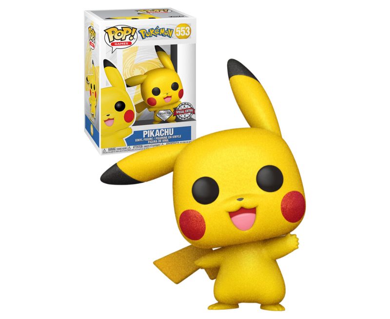 Pokemon Pikachu Waving Diamond Glitter Pop! Vinyl Figure