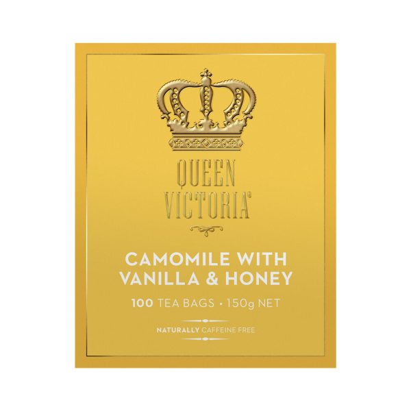 Queen Victoria Camomile with Vanilla and Honey Premium Tea Bags 100 Pack
