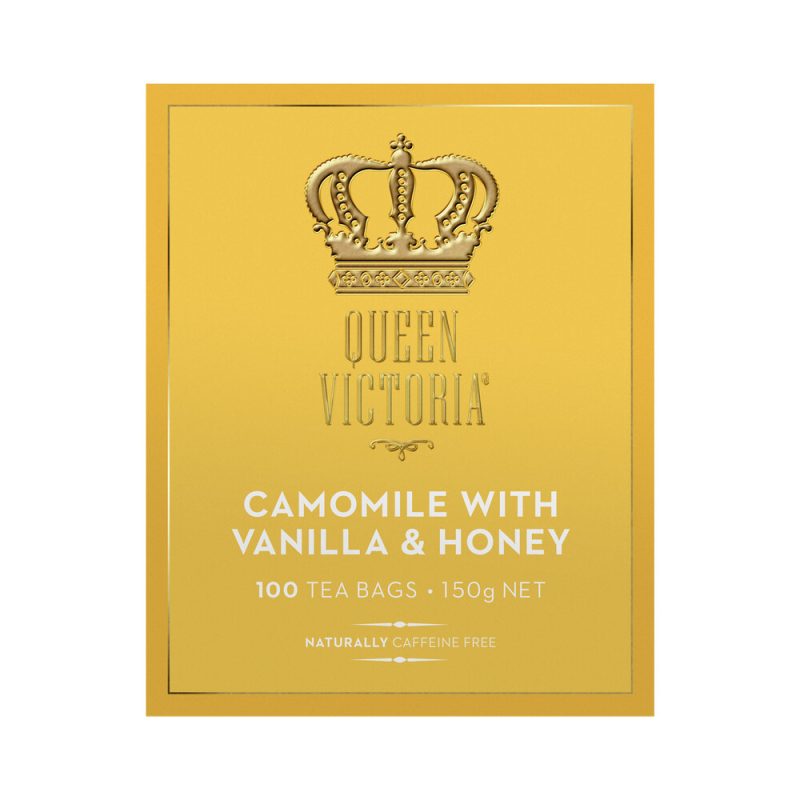 Queen Victoria Camomile with Vanilla and Honey Premium Tea Bags 100 Pack