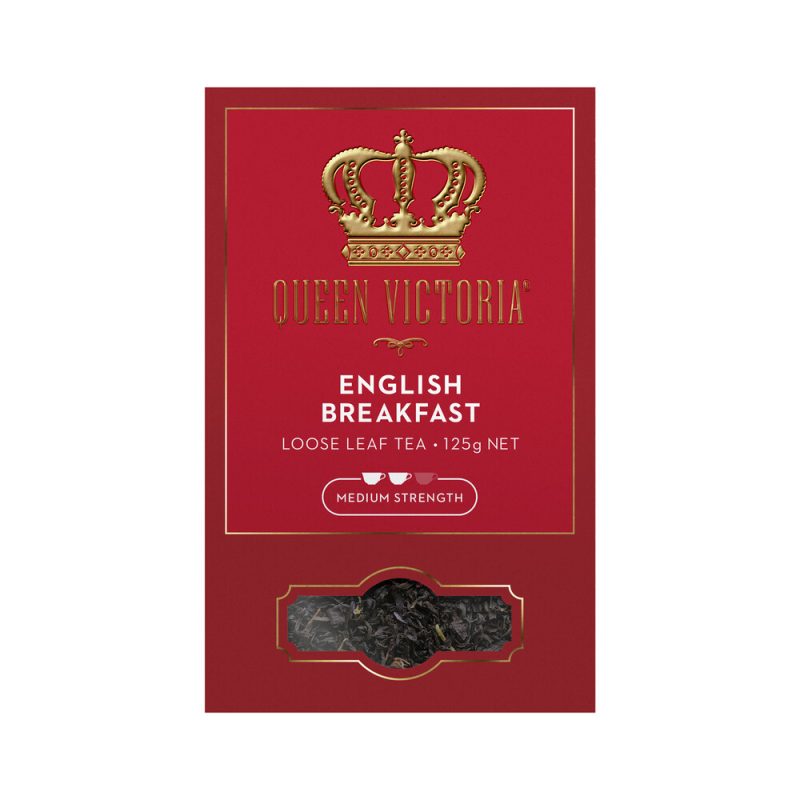 Queen Victoria English Breakfast Premium Loose Leaf Tea Leaves 125g