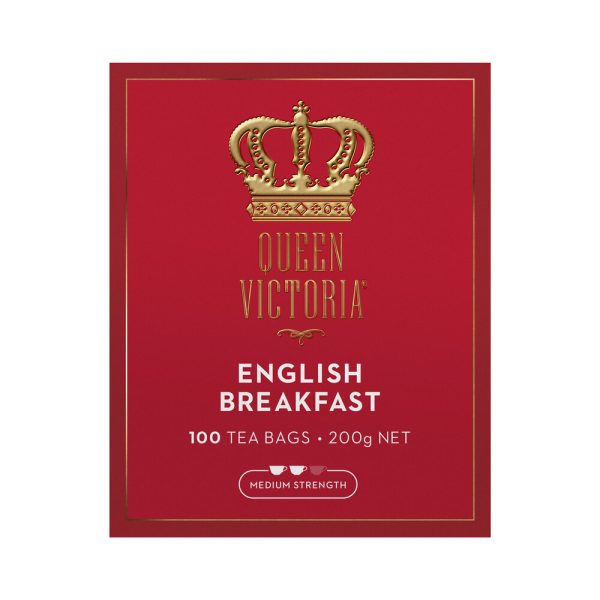 Queen Victoria English Breakfast Premium Tea Bags 100 Pack
