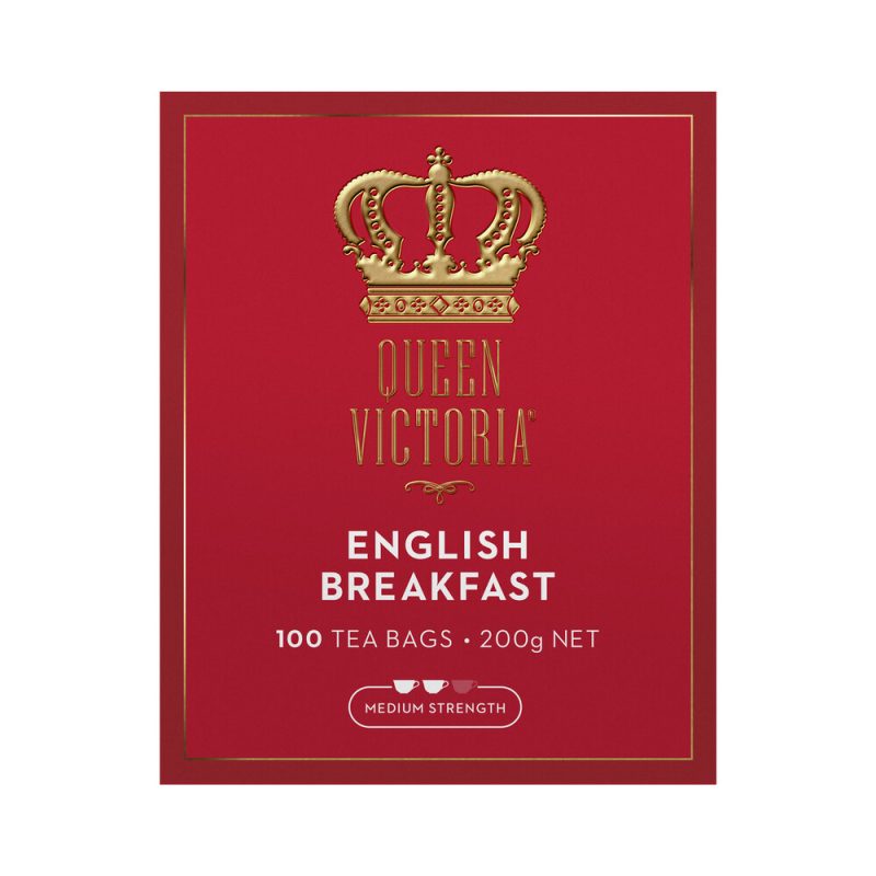 Queen Victoria English Breakfast Premium Tea Bags 100 Pack