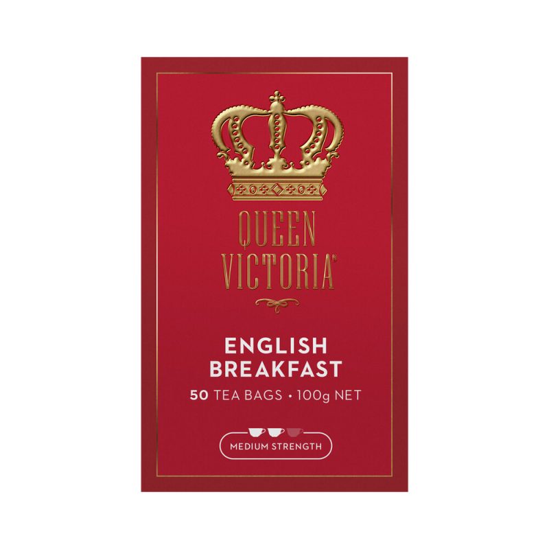 Queen Victoria English Breakfast Premium Tea Bags 50 Pack